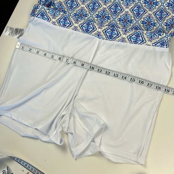 Rafaella Tile Floral Skirt Skort with Charm Blue and White Size XL - Picture 14 of 15